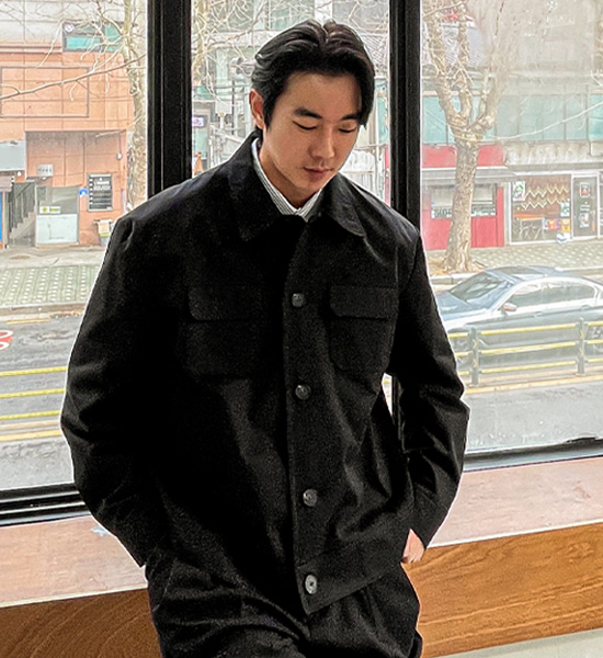 (L-4XL)<br>로지폴 면자켓
