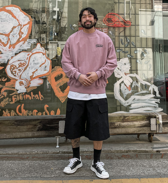 (L-5XL)<BR>다킹 man-to-man T