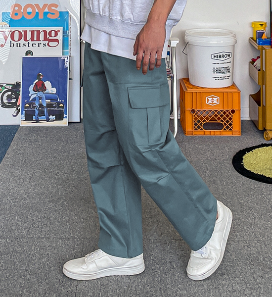 (XL-6XL)<BR>퍼듀카 Semi-wide fit banding pants<br><font color="#224f20"><B>*Select length (Basic,Long+10cm)</B></font>