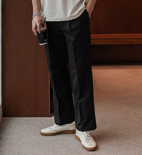 (M-6XL)<BR>카텔 standard fit Magic banding Slacks S85