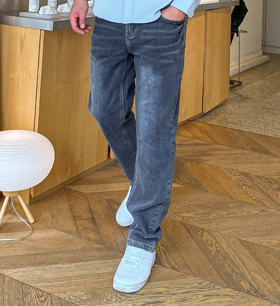 (30-46)<br>소나프 Slim Fit Back banding denim pants 662