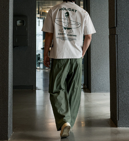 (L-4XL)<br>로즈호 Semi-wide fit Linen banding pants <br><font color="#098a09"><B>Select length (Basic,Long+8cm)</B></font>