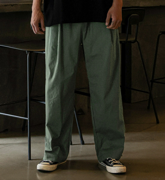 (L-4XL)<br>로즈호 Semi-wide fit Linen banding pants <br><font color="#098a09"><B>Select length (Basic,Long+8cm)</B></font>