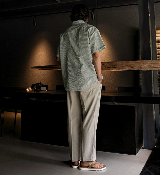 (L-5XL)<br>다드바 Stripe short-sleeved shirt
