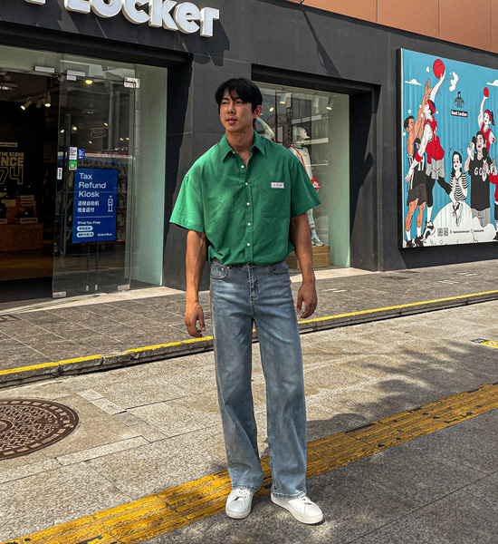 (XL-6XL)<BR>무하스 short-sleeved shirt