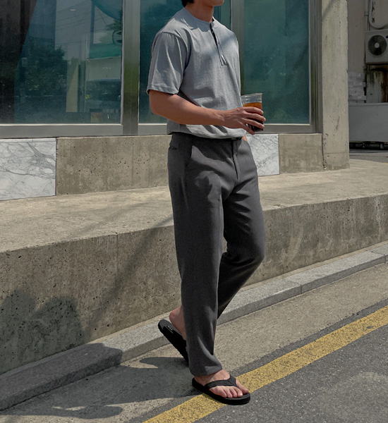 (M-6XL)<br>자오티 Slim Fit Magic banding Slacks S102<br><font color="#224f20"><B>*Select length (Basic,Long+10cm)</B></font>