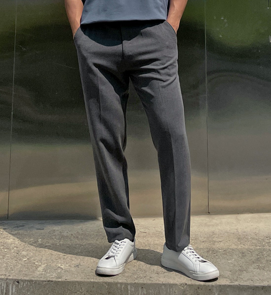 (M-6XL)<br>자오티 Slim Fit Magic banding Slacks S102<br><font color="#224f20"><B>*Select length (Basic,Long+10cm)</B></font>