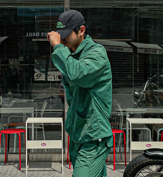 (M-6XL)<BR>코로트 nylon zip-up 82301
