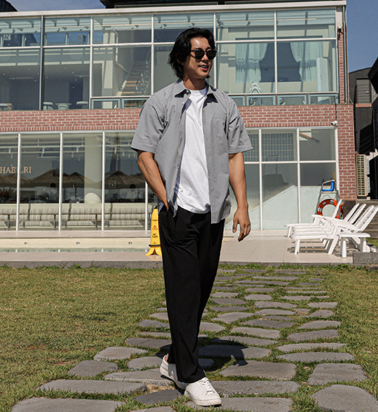(L-6XL)<BR>모카렌 short-sleeved shirt
