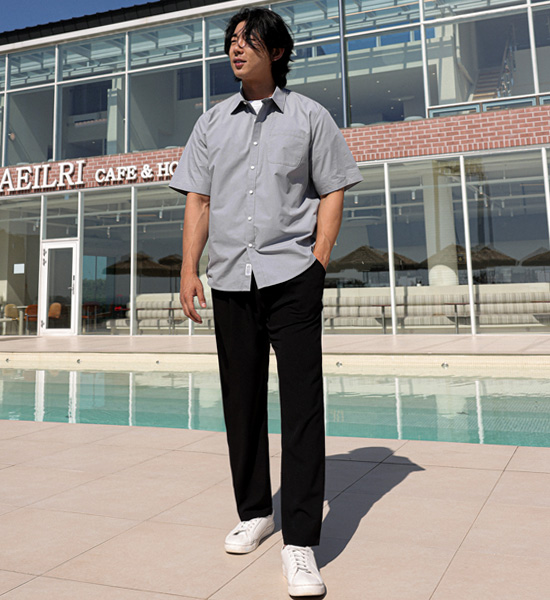 (L-6XL)<BR>모카렌 short-sleeved shirt