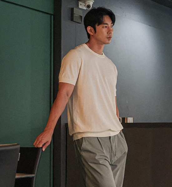 (L-5XL)<br>라토단 short-sleeved knitwear DT23113<BR><B><FONT COLOR="#ff4800">[Additional discount]</FONT></B>