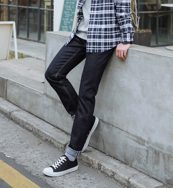 (30-46)<BR>만나자 non-wash denim pants 592