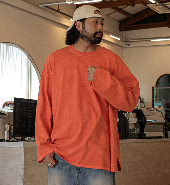 타힐루 pigment a long-sleeved t-shirt