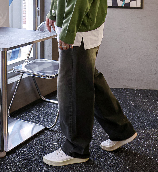 (S-6XL)<br>랑가타 Semi-wide fit denim pants 210<br><font color="#098a09"><B>Select length (Basic,Long+8cm)</B></font>