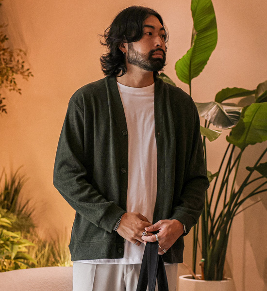 (L-4XL)<BR>고티야 Cardigan