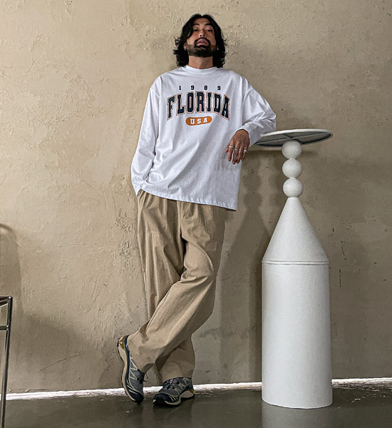 (XL-6XL)<BR>파타리 a long-sleeved t-shirt