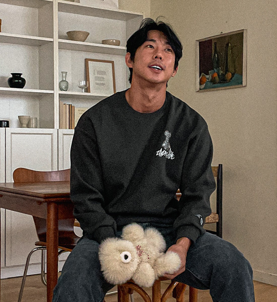 (L-5XL)<BR>코다로티 man-to-man T