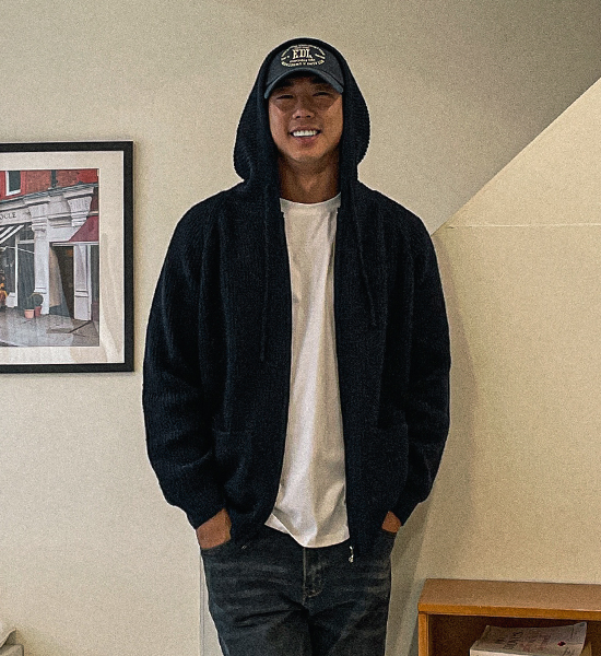 (XL-6XL)<br>바카리 Knitwear hooded zip-up S001
