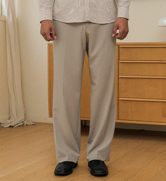 (S-5XL)<BR>카비젤 Semi-wide fit Back banding slacks