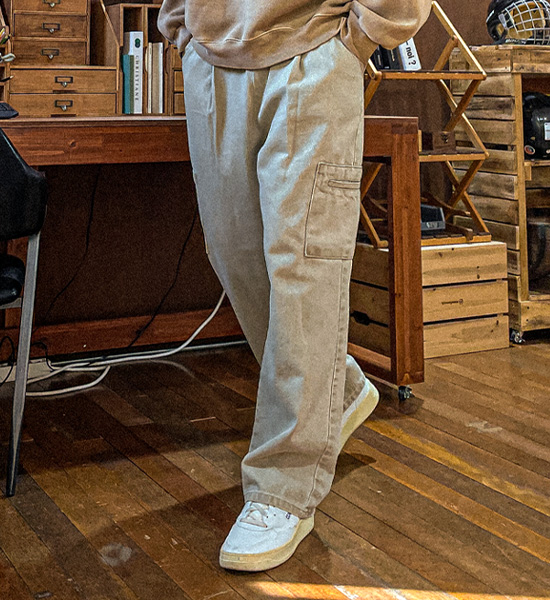 <br><font color="#fd0303">[365SALE]</font><br><font color="#2046a7">★교환/반품불가★</font><br>쵸티 Semi-wide fit cargo-banding pants 250