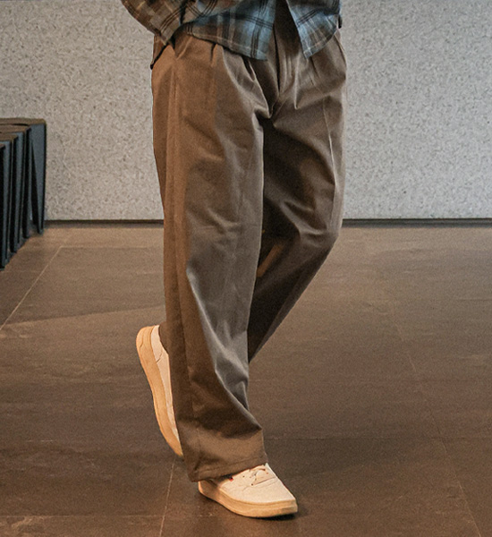 (M-5XL)<BR>타만루 Semi-wide fit banding pants S71
