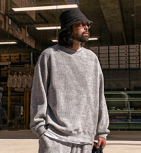 (XL-6XL)<br>파타저 ribbed sweatshirt T008<BR><B><FONT COLOR="#ff4800">[Additional discount]</FONT></B>