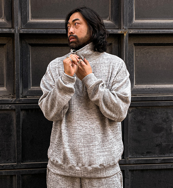 (XL-6XL)<br>언트라 ribbed half zipup T009<BR><B><FONT COLOR="#ff4800">[Additional discount]</FONT></B>