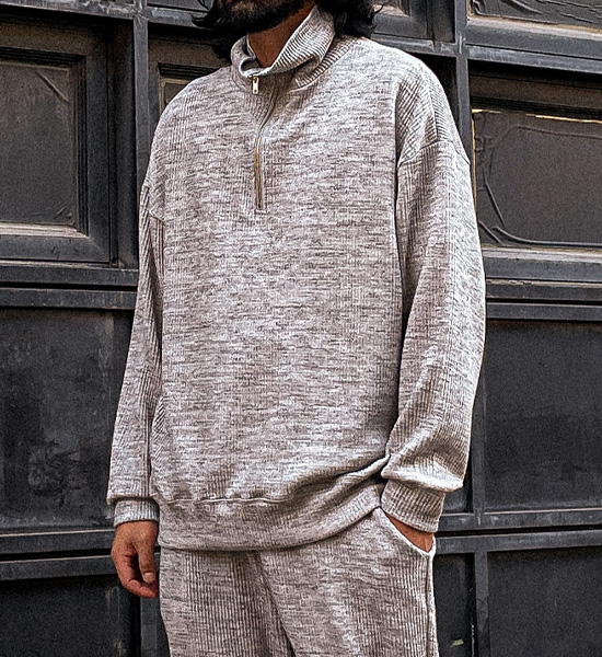 (XL-6XL)<br>언트라 ribbed half zipup T009<BR><B><FONT COLOR="#ff4800">[Additional discount]</FONT></B>