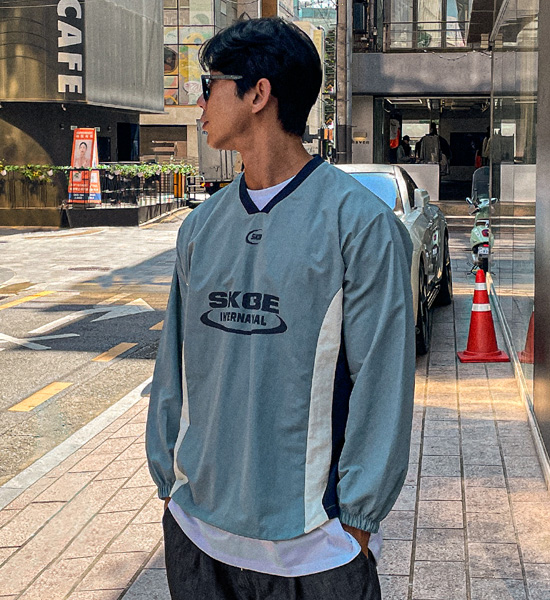 (XL-4XL)<BR>스코비 nylon a long-sleeved t-shirt