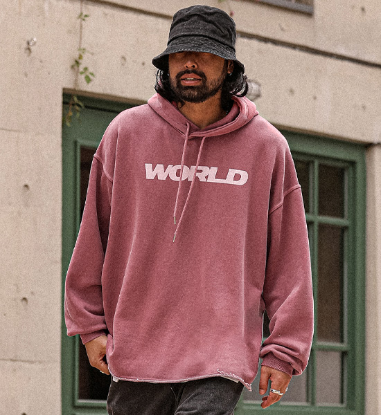 (XL-6XL)<BR>차무다코 pigment Hoodie