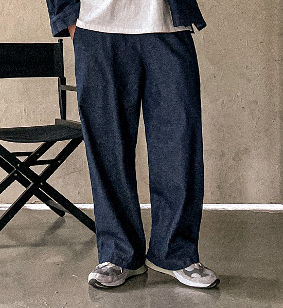 (XL-4XL)<br>마사티카 Semi-wide fit denim banding pants