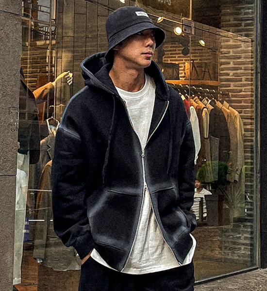 (XL-6XL)<BR>트레이크 Napping hood zip-up