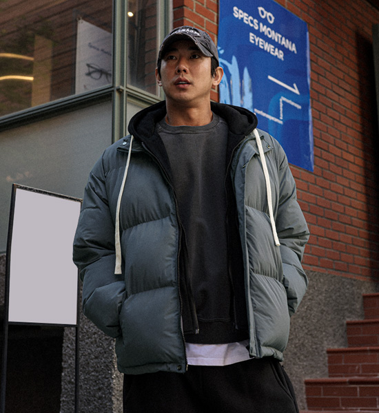 (L-5XL)<br>마하소 후드레이어드 웰론패딩 360