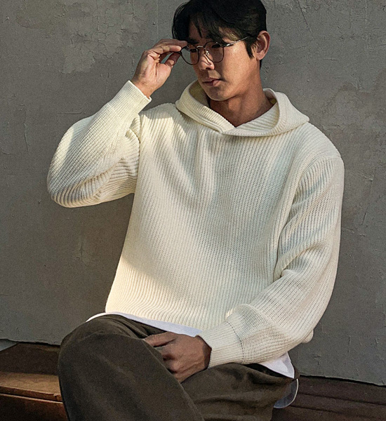 (L-5XL)<BR>파포라 Knit Hood