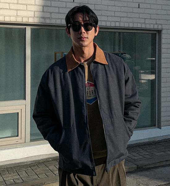 (XL-4XL)<BR>토크라치 배색점퍼