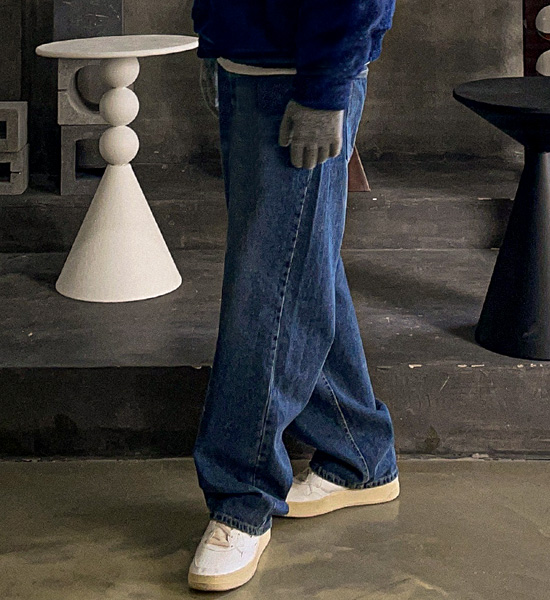 (S-3XL)<br>모트비 Semi-wide fit denim pants #02