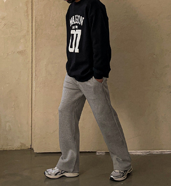 (M-6XL)<BR>스티수드 Semi-wide fit banding pants