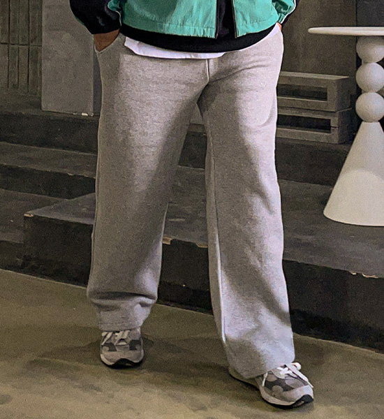 (M-6XL)<BR>스티수드 Semi-wide fit banding pants