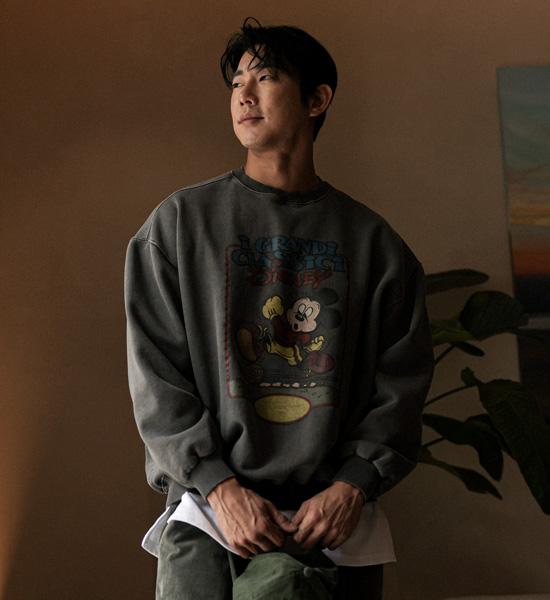 (XL-6XL)<BR>립코 pigment a napping sweatshirt