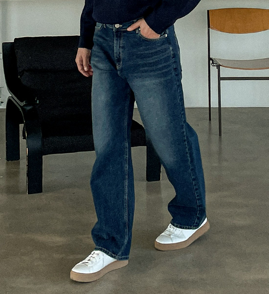 (S-3XL)<br>베토라 standard fit denim pants #03