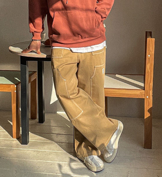 (S-5XL)<BR>아쵸카 Semi-wide fit Pants