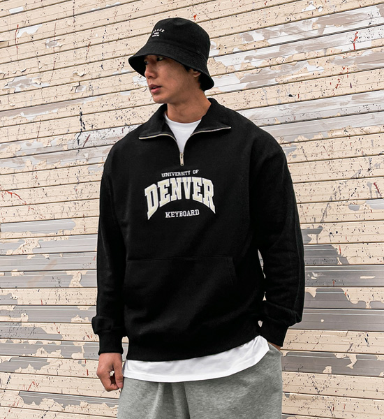 (L-5XL)<BR>타비더 half zip-up