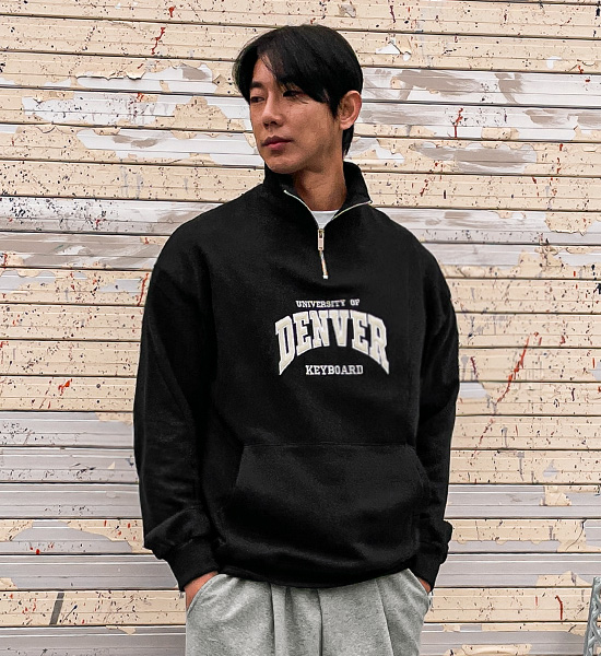 (L-5XL)<BR>타비더 half zip-up