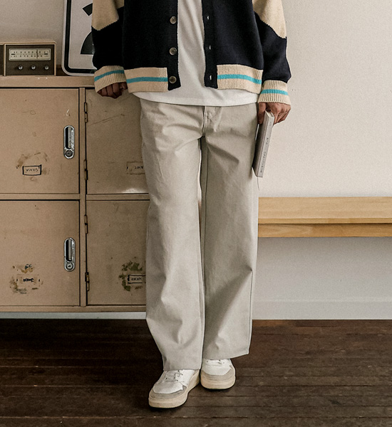 아낭퍼 Semi-wide fit cotton pants