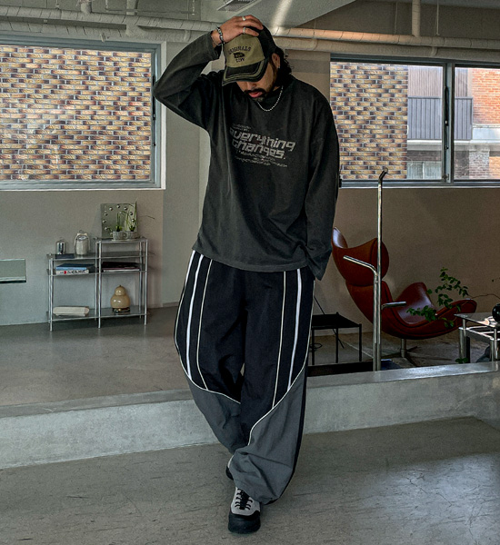 (XL-6XL)<BR>로레토 pigment a long-sleeved t-shirt