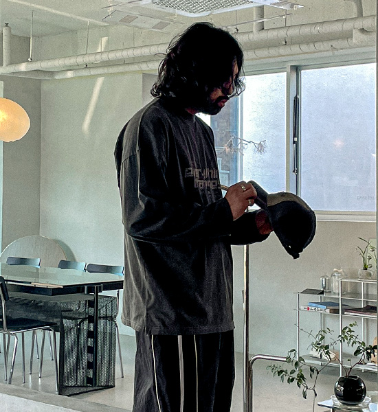 (XL-6XL)<BR>로레토 pigment a long-sleeved t-shirt