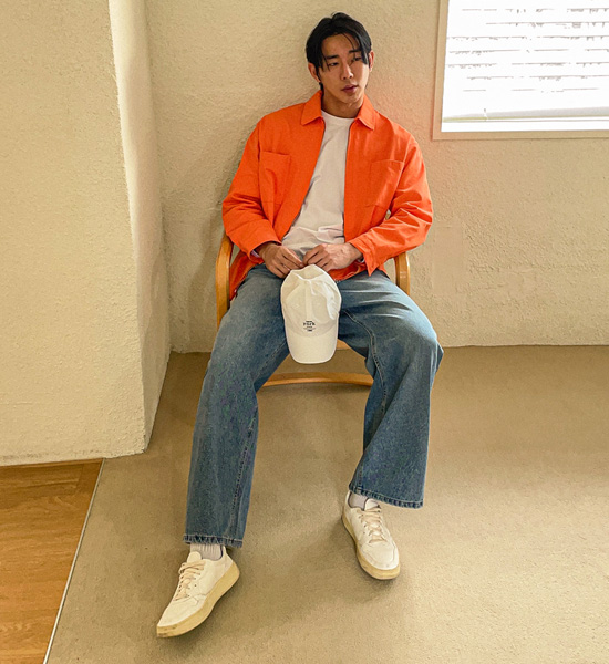 (L-5XL)<BR>그레그 워싱셔츠&Jacket