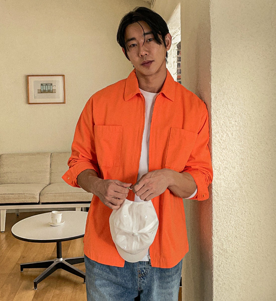 (L-5XL)<BR>그레그 워싱셔츠&Jacket