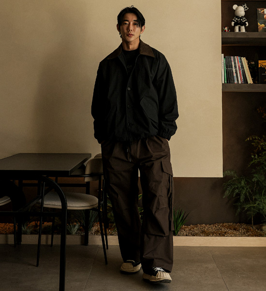 (XL-6XL)<BR>샘딜 Semi-wide fit cargo-banding pants