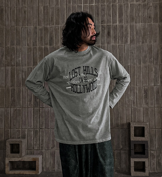 (XL-6XL)<BR>티반다르 pigment a long-sleeved t-shirt